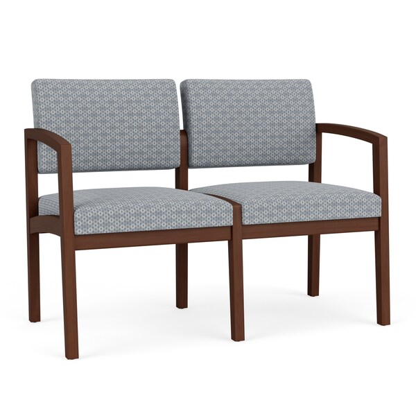 Lesro 2 Seat Tandem Seating W/ No Center Arm, 44 in W 26 in L 31.5 in H, Lenox Series LW2101 - main
